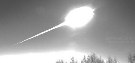 Челябинский метеорит, снимки Марата Ахметвалеева.