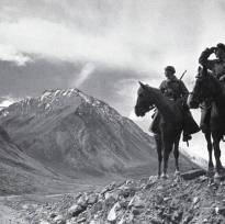 Дозор в горах. Пограничники на Памире. 1937 г. Фото Аркадия Шайхета (1898 - 1959 гг.)