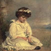 Little Speedwell's Darling Blue (1892). Millais, Sir John Everett (English 1829-1896).