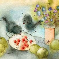 Птичьи ягоды. Автор: Виктория Кирдий.