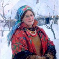 Молодуха. 1928 г. Автор: Федот Васильевич Сычков (1870 - 1958).