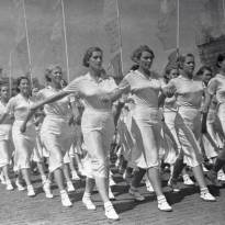 Парад физкультурников на Красной площади, 1936 г. Фото: Иван Шагин.