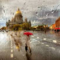 Дождливые городские пейзажи в картинных фотографиях Эдуарда Гордеева (1)