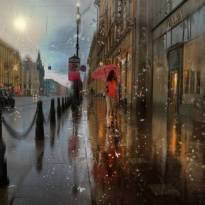 Дождливые городские пейзажи в картинных фотографиях Эдуарда Гордеева (11)