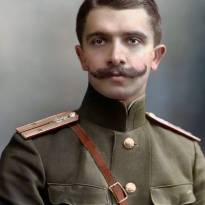 Первый русский военный пилот Евгений Руднев