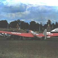Самолёт Чкалова в Ванкувере на аэродроме Pearson Field утром 20 июня 1937 года.