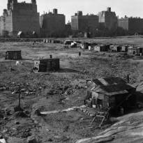 1930 г., трущобы в Центральном парке Нью-Йорка.