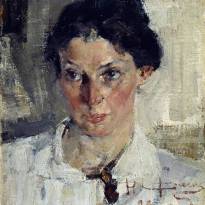 Портрет Н.Н.Кротовой. 1923 г. © Николай Фешин (1881 - 1955)