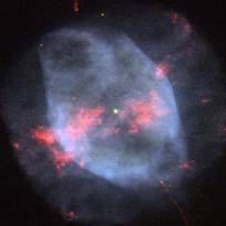 Планетарная туманность NGC 7354. Звезда, сбросившая с себя внешние оболочки в процессе своей эволюции. Находится в созвездии Цефея и расположена в 4400 световых лет от нас.