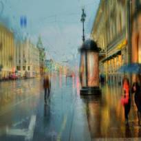 Дождливые городские пейзажи в картинных фотографиях Эдуарда Гордеева (18)