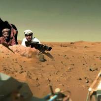 Марсоход Curiosity передал на Землю первый цветной снимок поверхности Красной планеты...