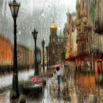 Дождливые городские пейзажи в картинных фотографиях Эдуарда Гордеева (12)
