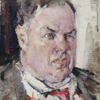 Портрет Д.Д.Бурлюка. 1924 г. © Николай Фешин (1881 - 1955)