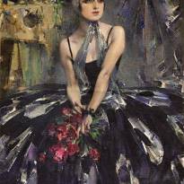 Балерина Вера Фокина. 1927 г. © Николай Фешин (1881 - 1955)